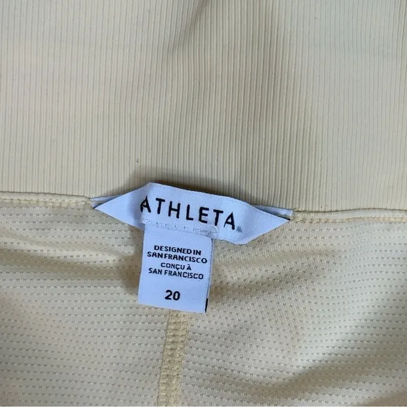 Athleta Brooklyn Skort 16&quot; Yellow Size 20 NWT