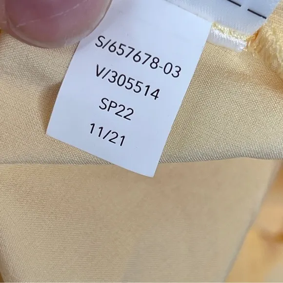 Athleta Brooklyn Skort 16&quot; Yellow Size 20 NWT