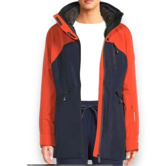 AVALANCHE 3-In-1 Systems Ski Jacket With Faux Sherpa Inner Lining in Navy NWT. L