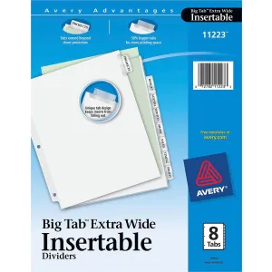 Avery® Big Tab Extra-Wide Insertable Dividers