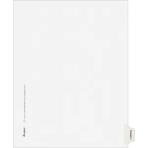 Avery® Individual Legal Dividers Allstate(R) Style, Letter Size, Side Tab EXHIBIT J (82116)