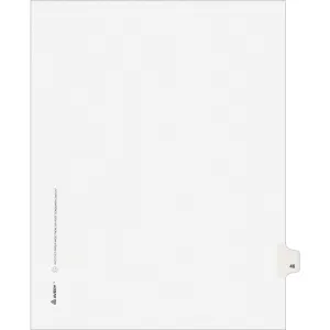 Avery® Individual Legal Exhibit Dividers - Avery Style