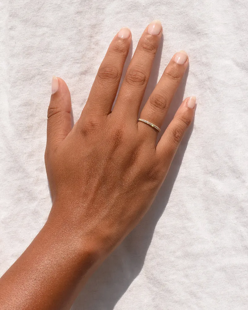 Baby Eternity Band – White Diamond
