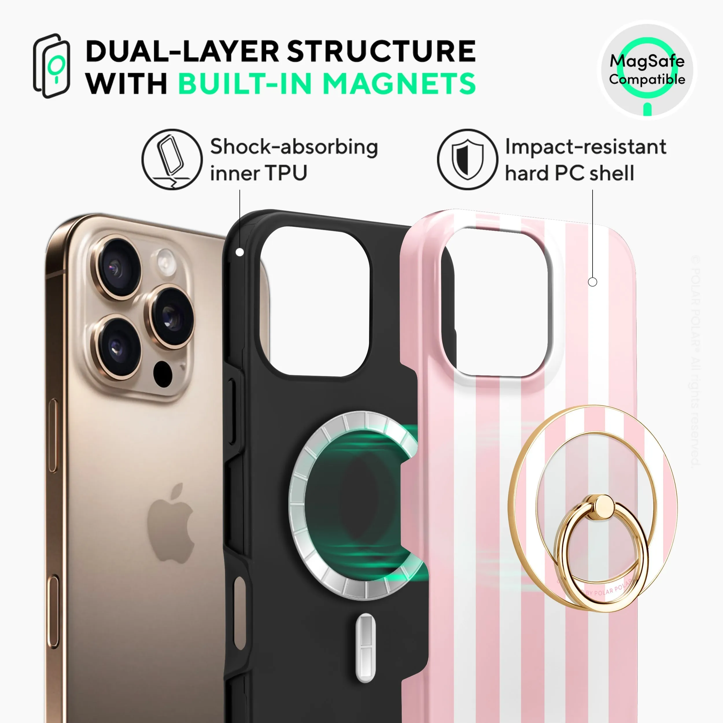 Baby Pink Stripe - iPhone 16 Pro Max Case