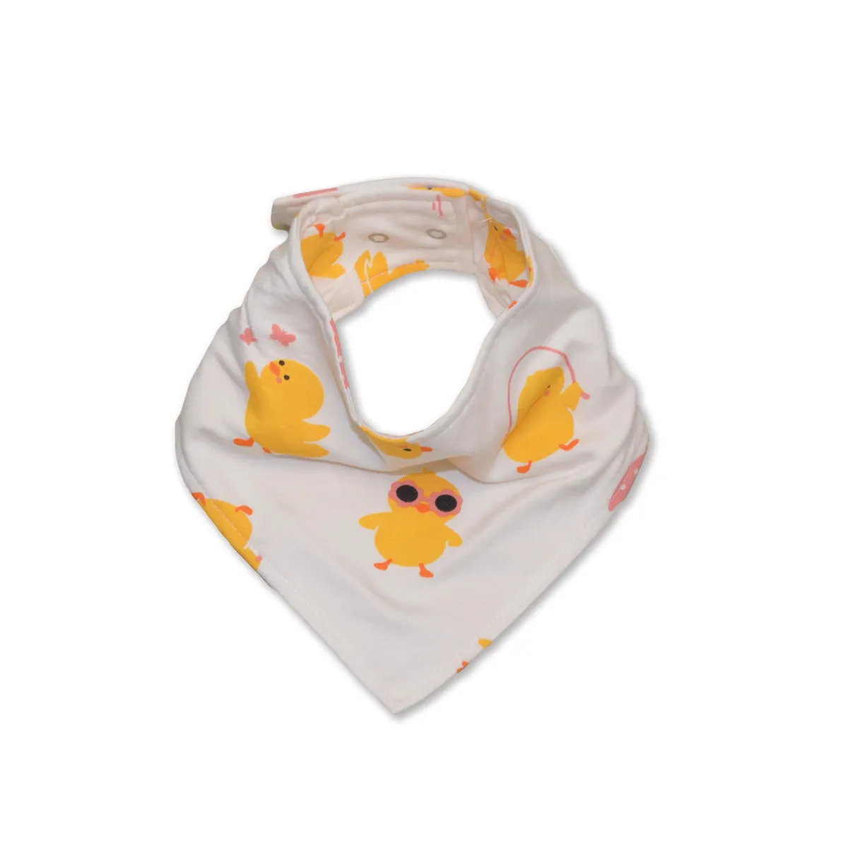 Bamboo Bandana Bib (Little Chick Print)