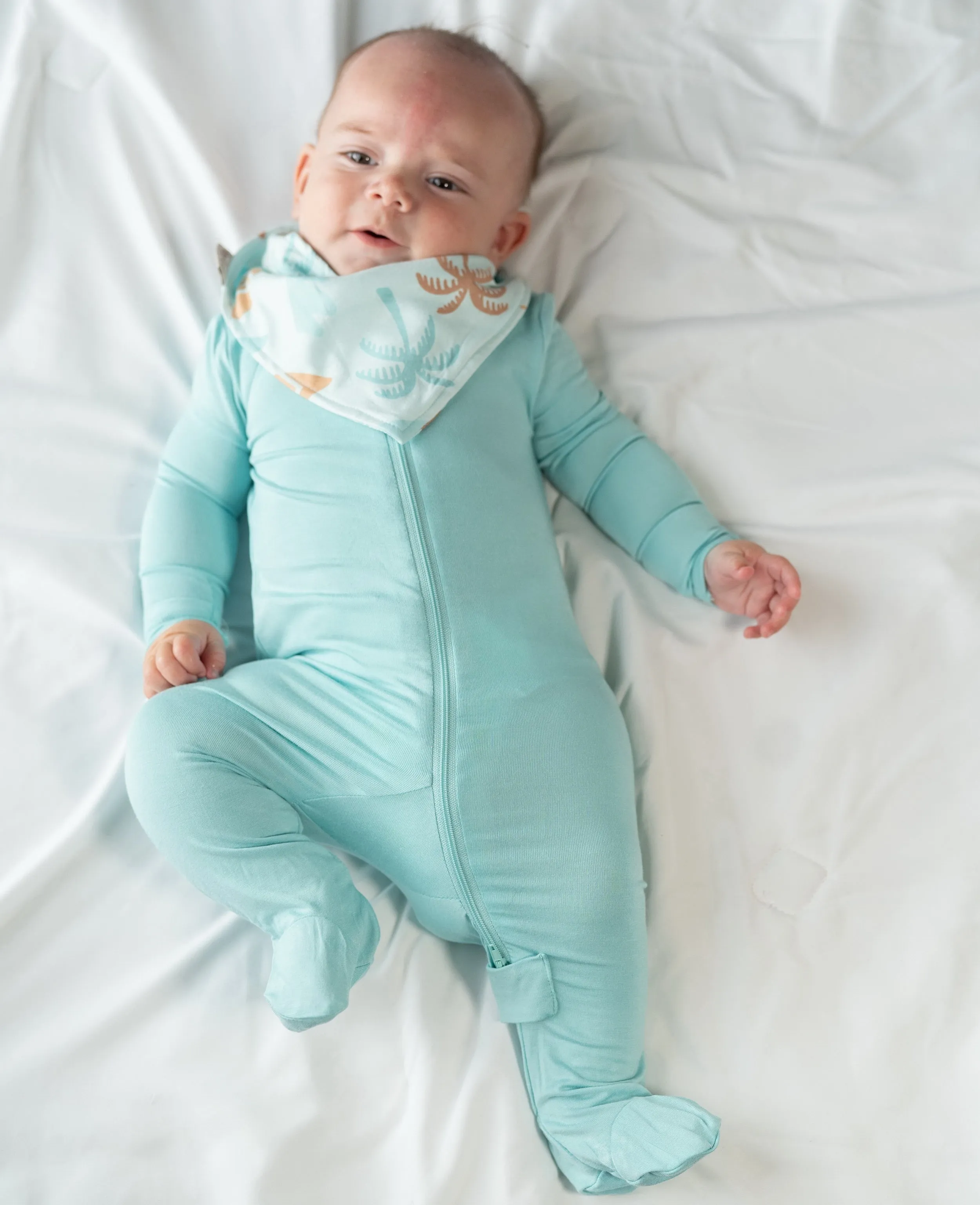 Bamboo Bandana Bib (Sunny Shores Print)