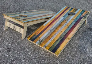 Barn Wood Direct Print Cornhole Boards