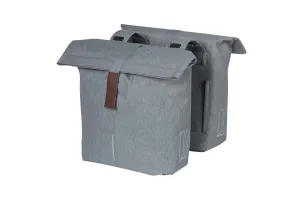 Basil City Double Bag Grey Melee 28 -32L