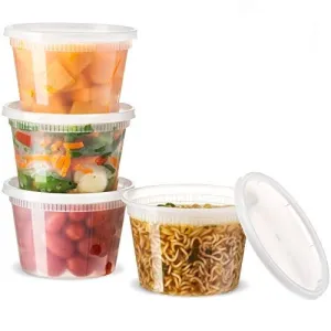 Basix Deli Food Storage Container with Lids 16 Ounce Pack of 48 Deli Containers