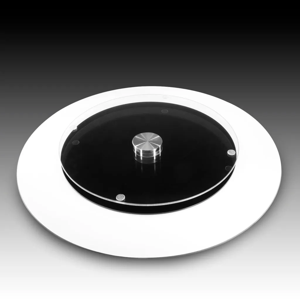 Beach <br>Glass Table Spinner 17.75"