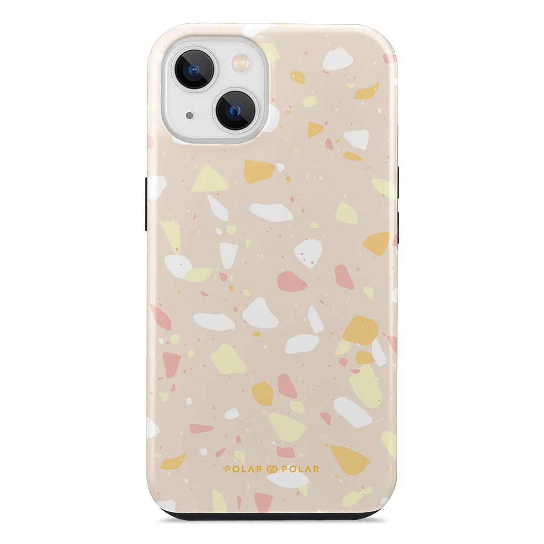 Beige Terrazzo Custom - iPhone 14 Plus Case