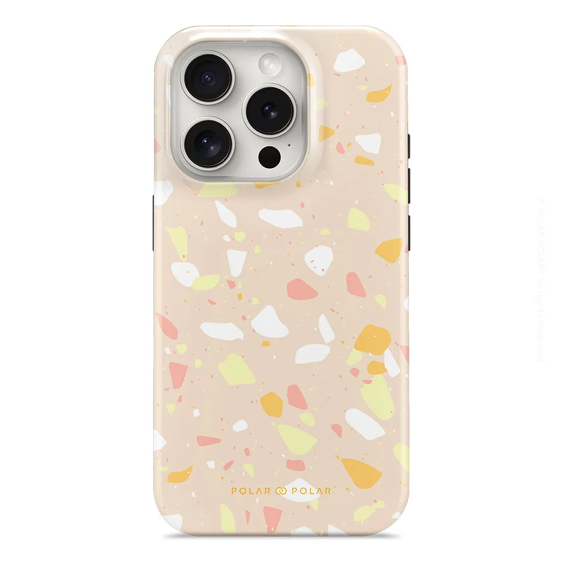 Beige Terrazzo - iPhone 15 Pro Case