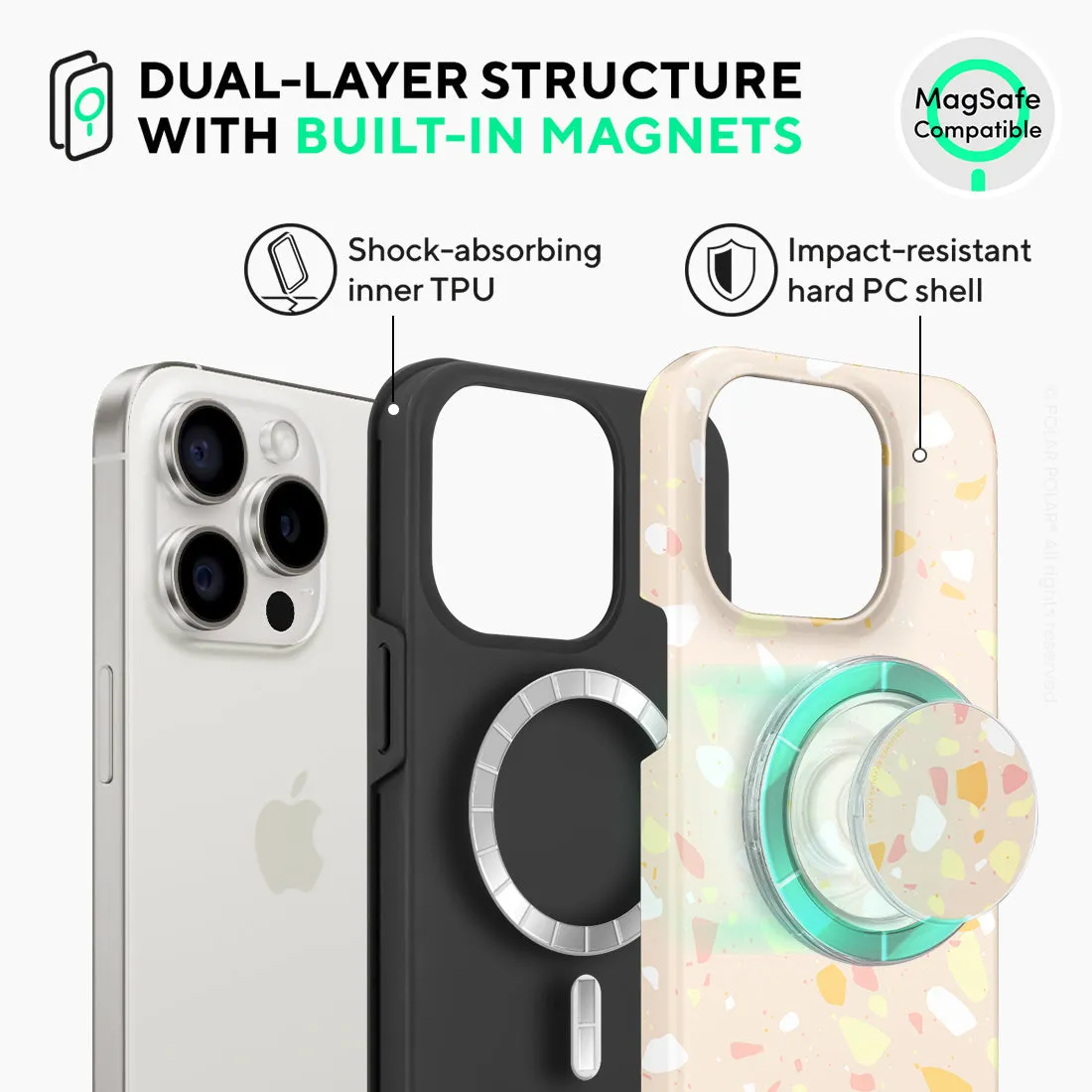 Beige Terrazzo - iPhone 15 Pro Case