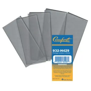 Best Welds Cover Lens, 3 9/16 in x 1 5/8 in, Polycarbonate, Clear, 932-H429