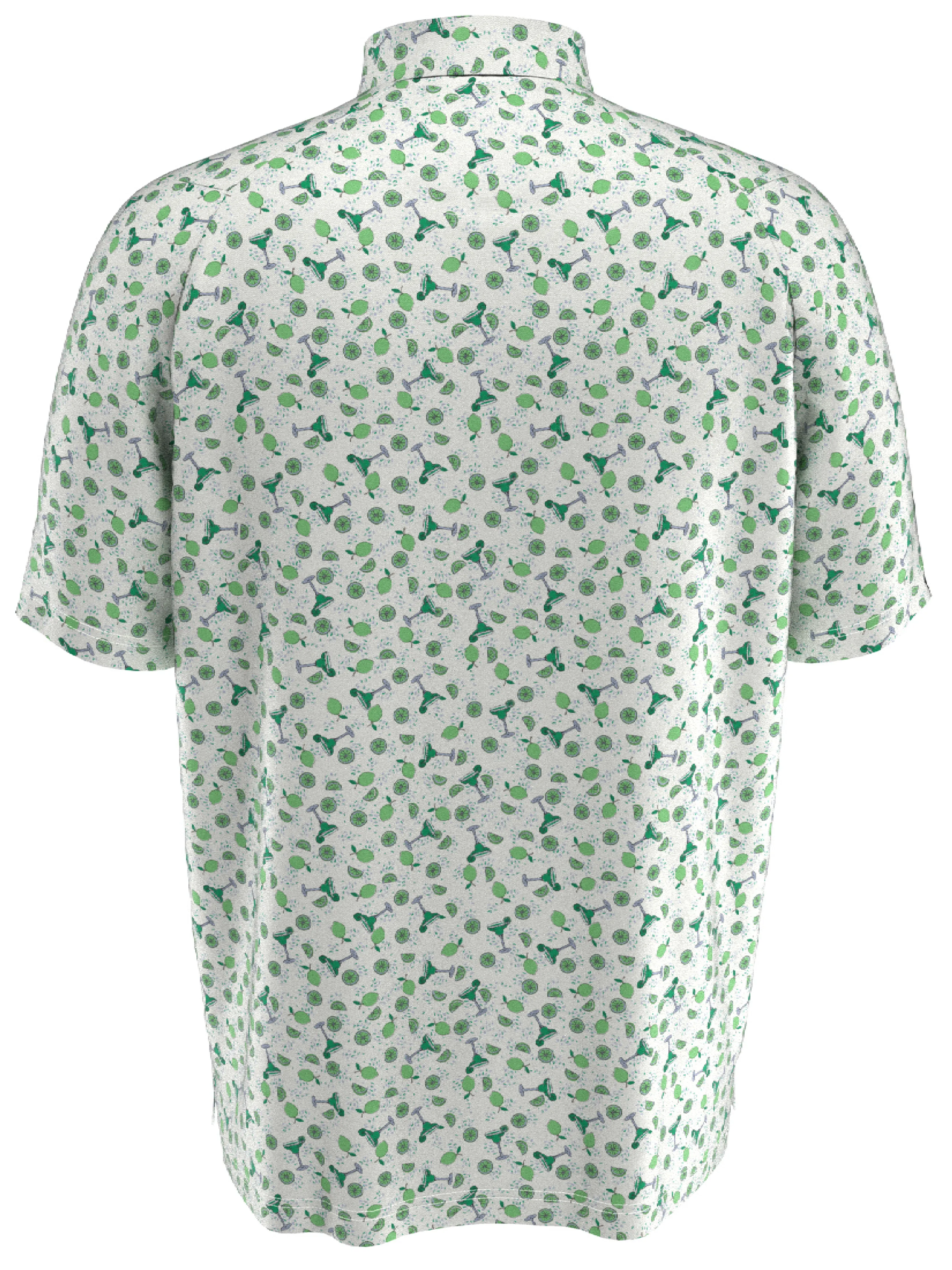 Big & Tall Ventilated Fuit Print Polo