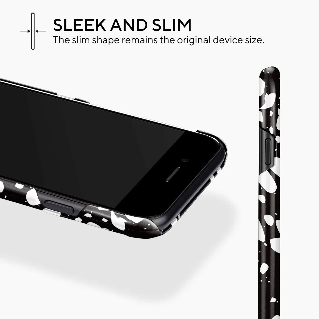 Black Rocky Road Terrazzo Custom - iPhone SE3 / SE2 / 8 / 7 Case