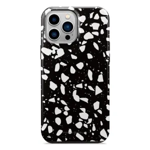Black Rocky Road Terrazzo - iPhone 14 Pro Case