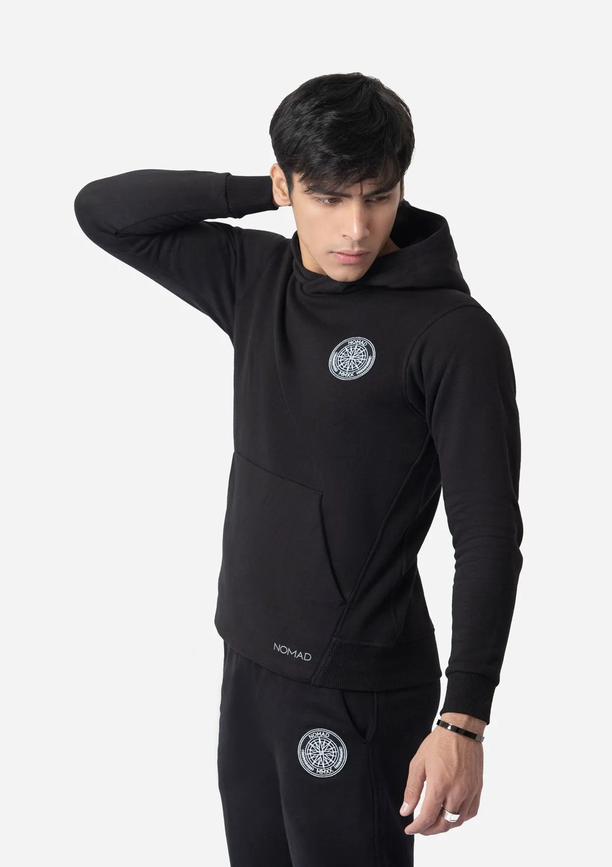 Black Water Repellent Hoodie