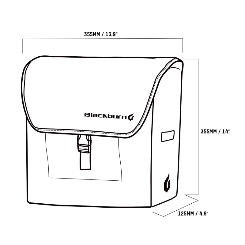 Blackburn Bag Local Pannier - Refresh - Black