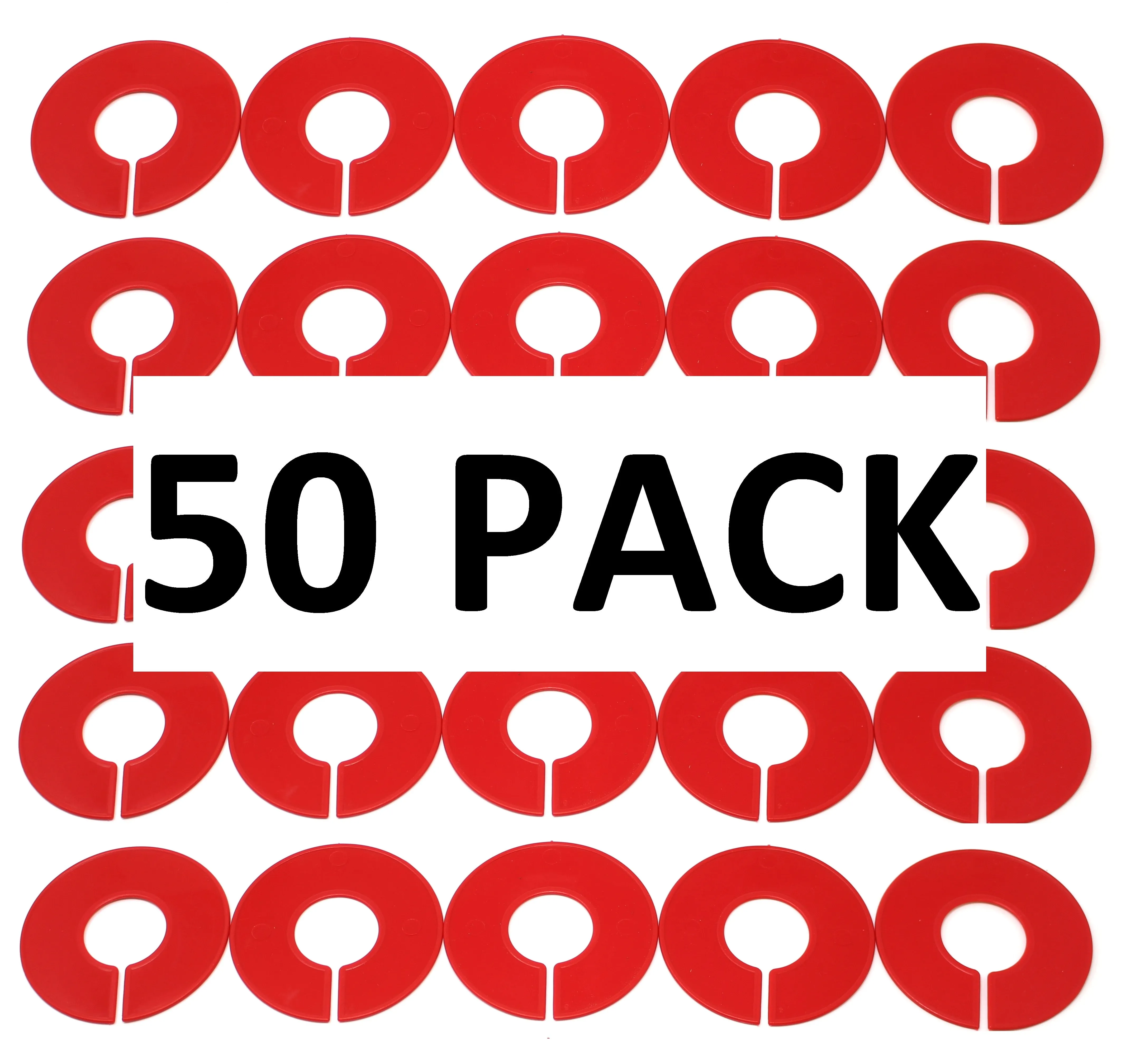 Blank Round Plastic Rack Dividers for round & square rods - Pick a Color / Pick a Quantity