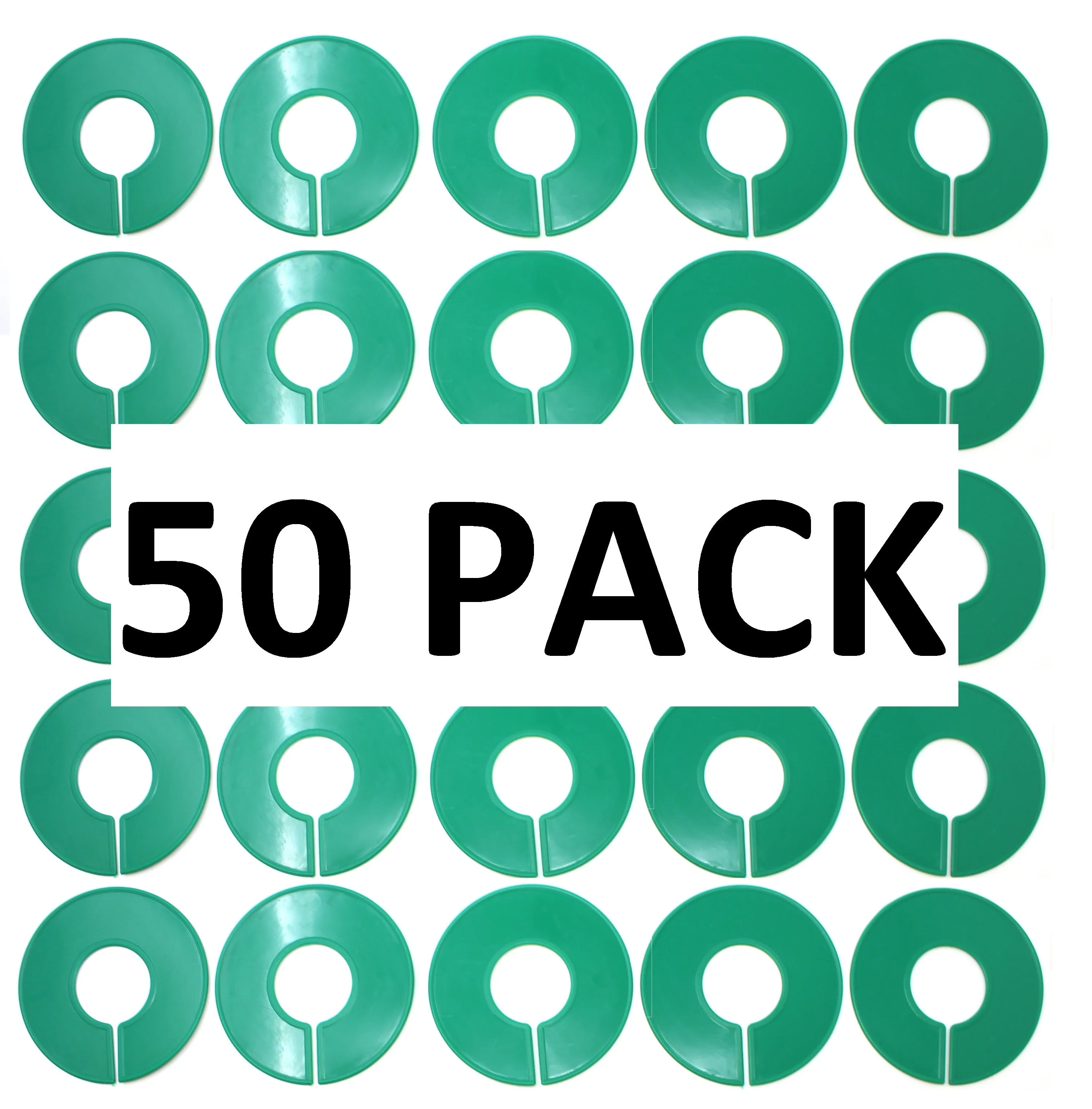 Blank Round Plastic Rack Dividers for round & square rods - Pick a Color / Pick a Quantity