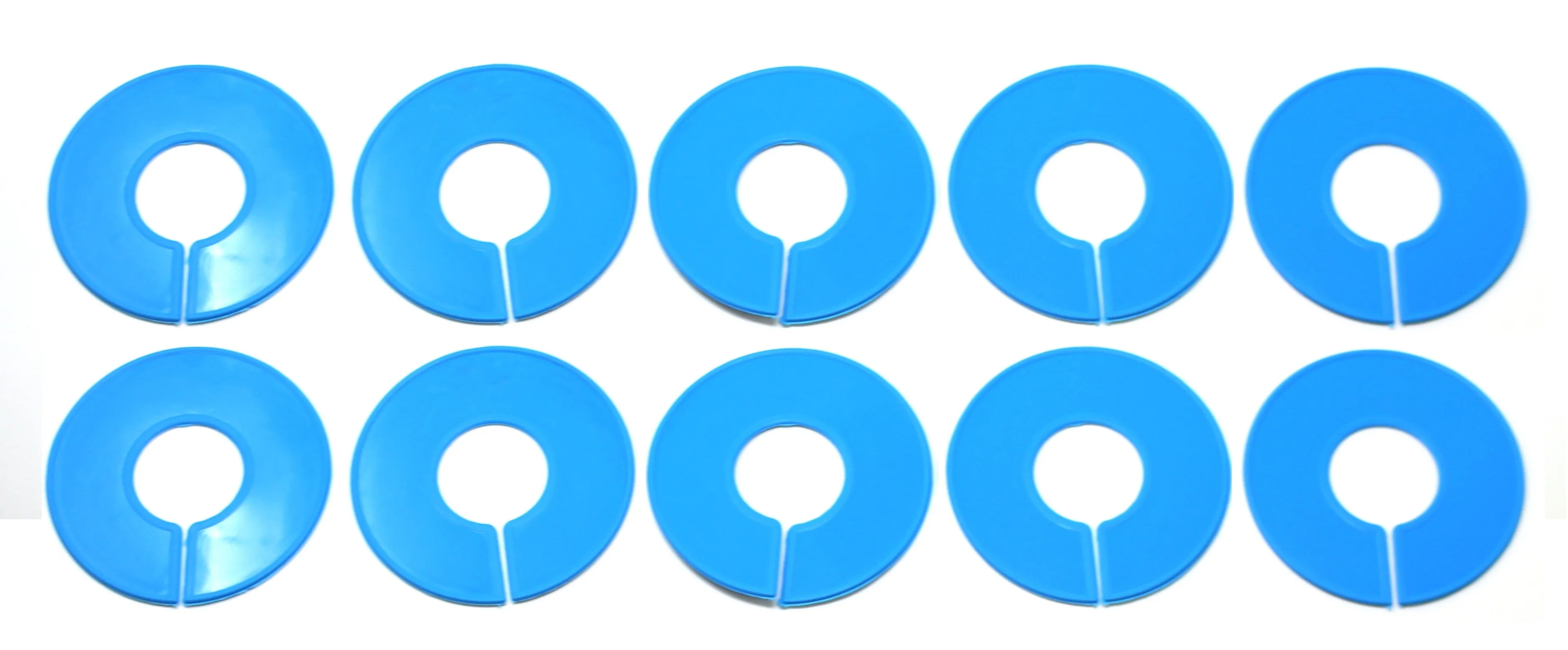 Blank Round Plastic Rack Dividers for round & square rods - Pick a Color / Pick a Quantity