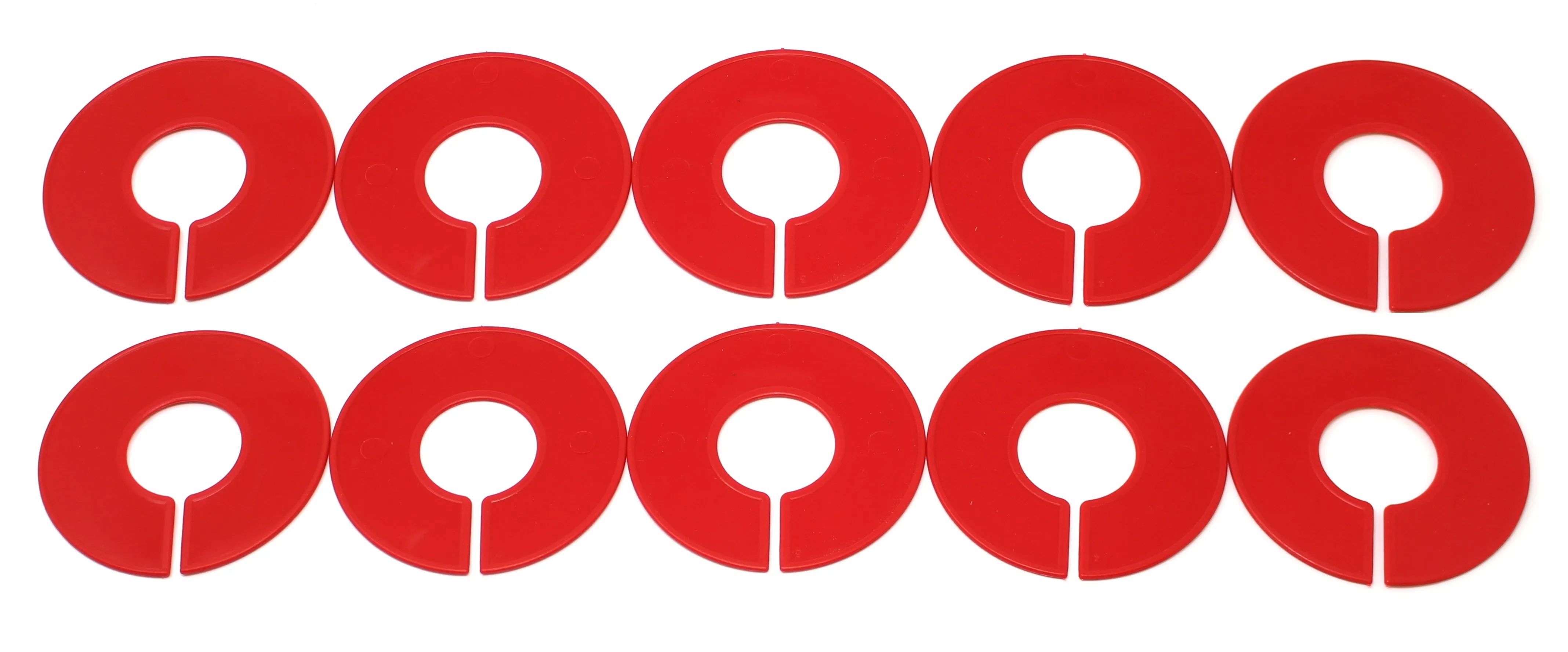 Blank Round Plastic Rack Dividers for round & square rods - Pick a Color / Pick a Quantity