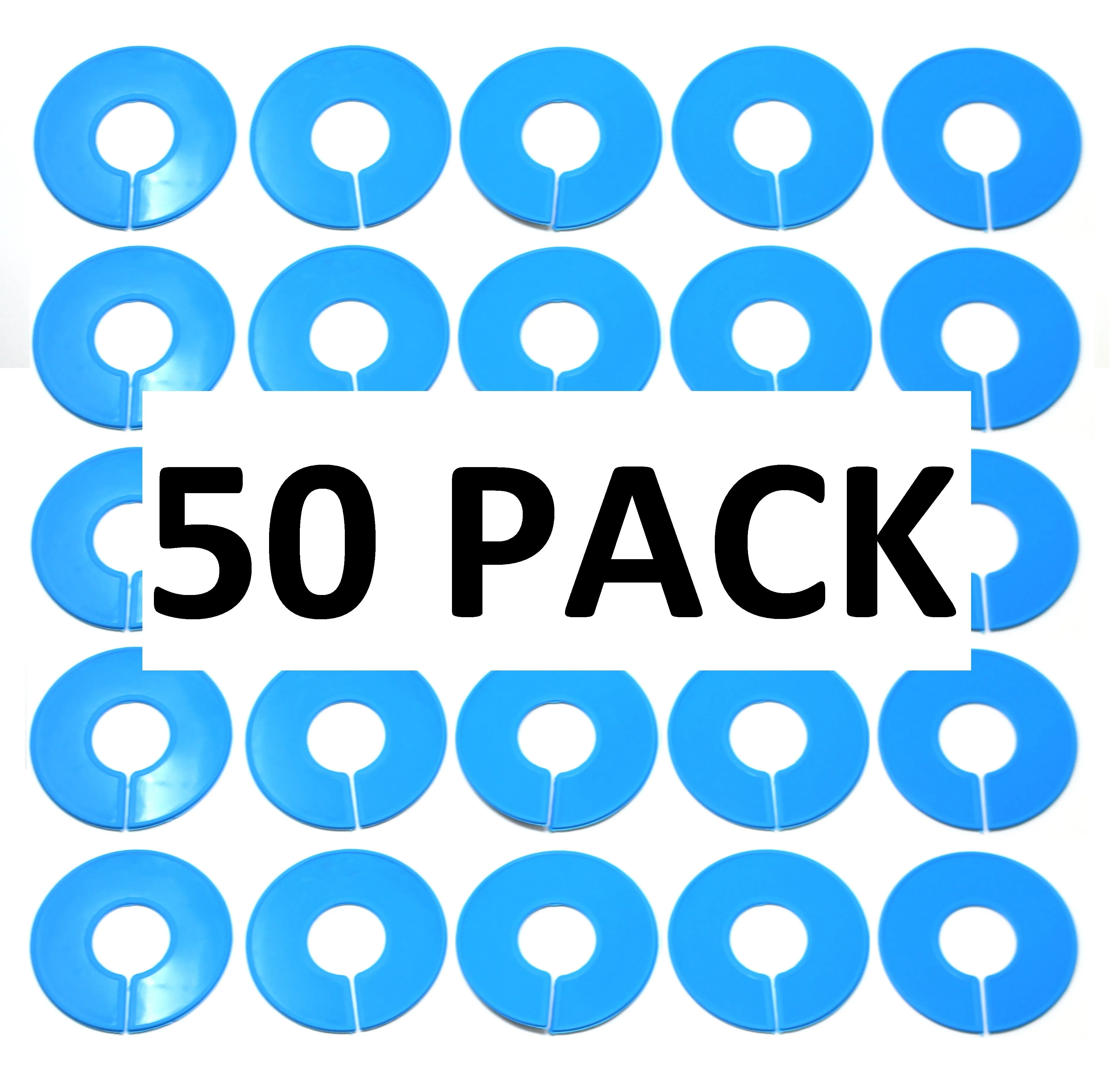 Blank Round Plastic Rack Dividers for round & square rods - Pick a Color / Pick a Quantity