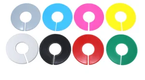 Blank Round Plastic Rack Dividers for round & square rods - Pick a Color / Pick a Quantity