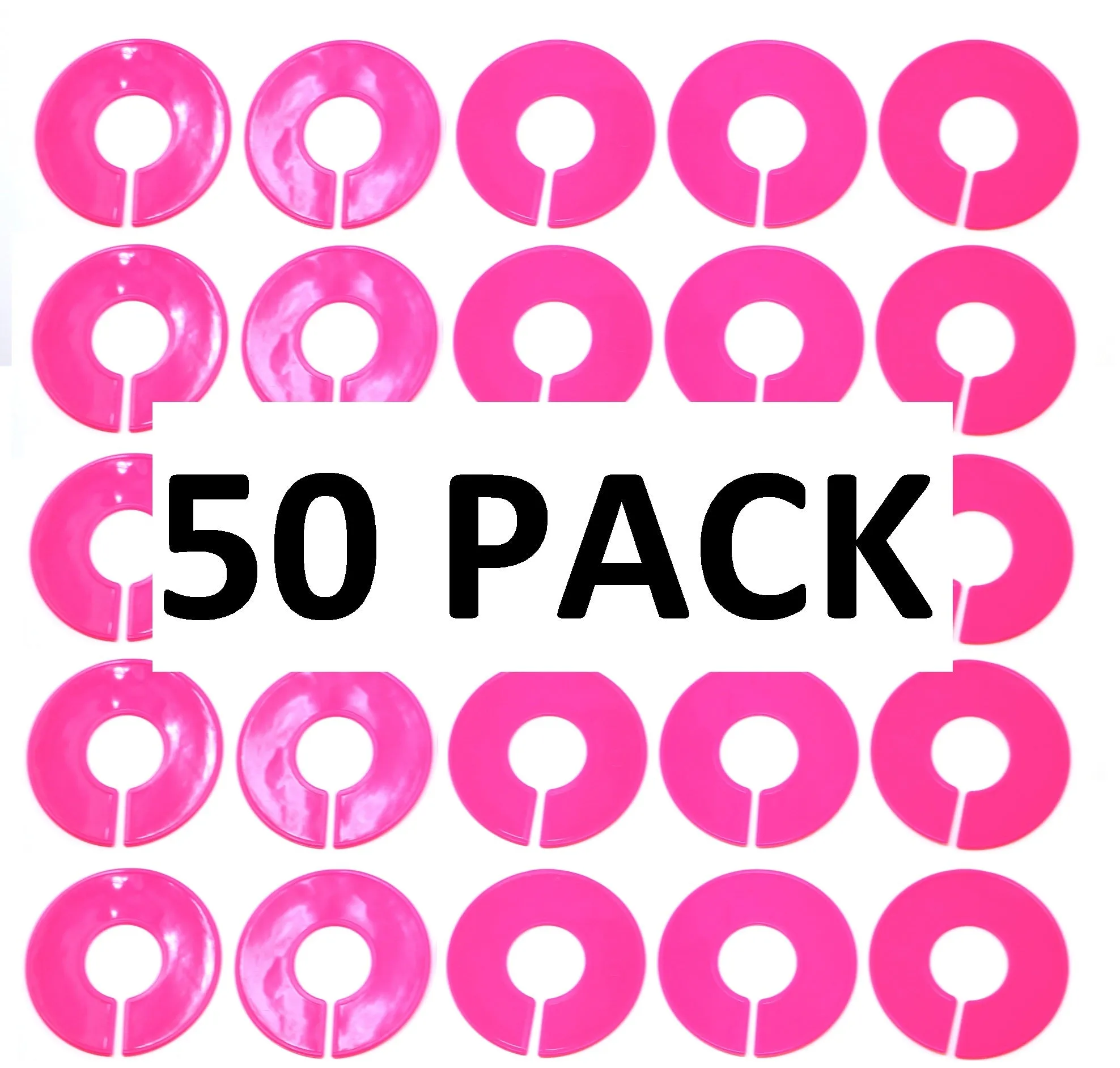 Blank Round Plastic Rack Dividers for round & square rods - Pick a Color / Pick a Quantity