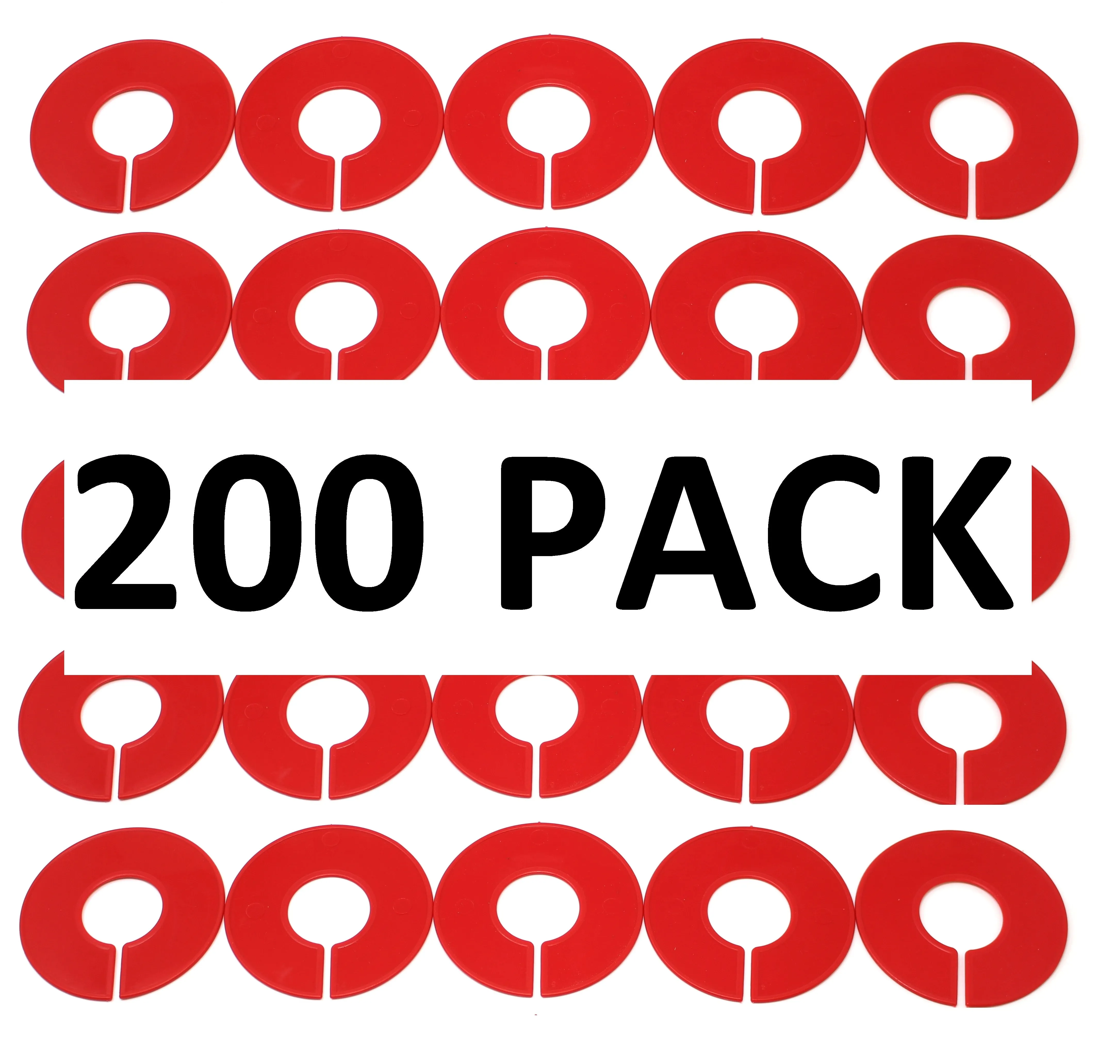 Blank Round Plastic Rack Dividers for round & square rods - Pick a Color / Pick a Quantity