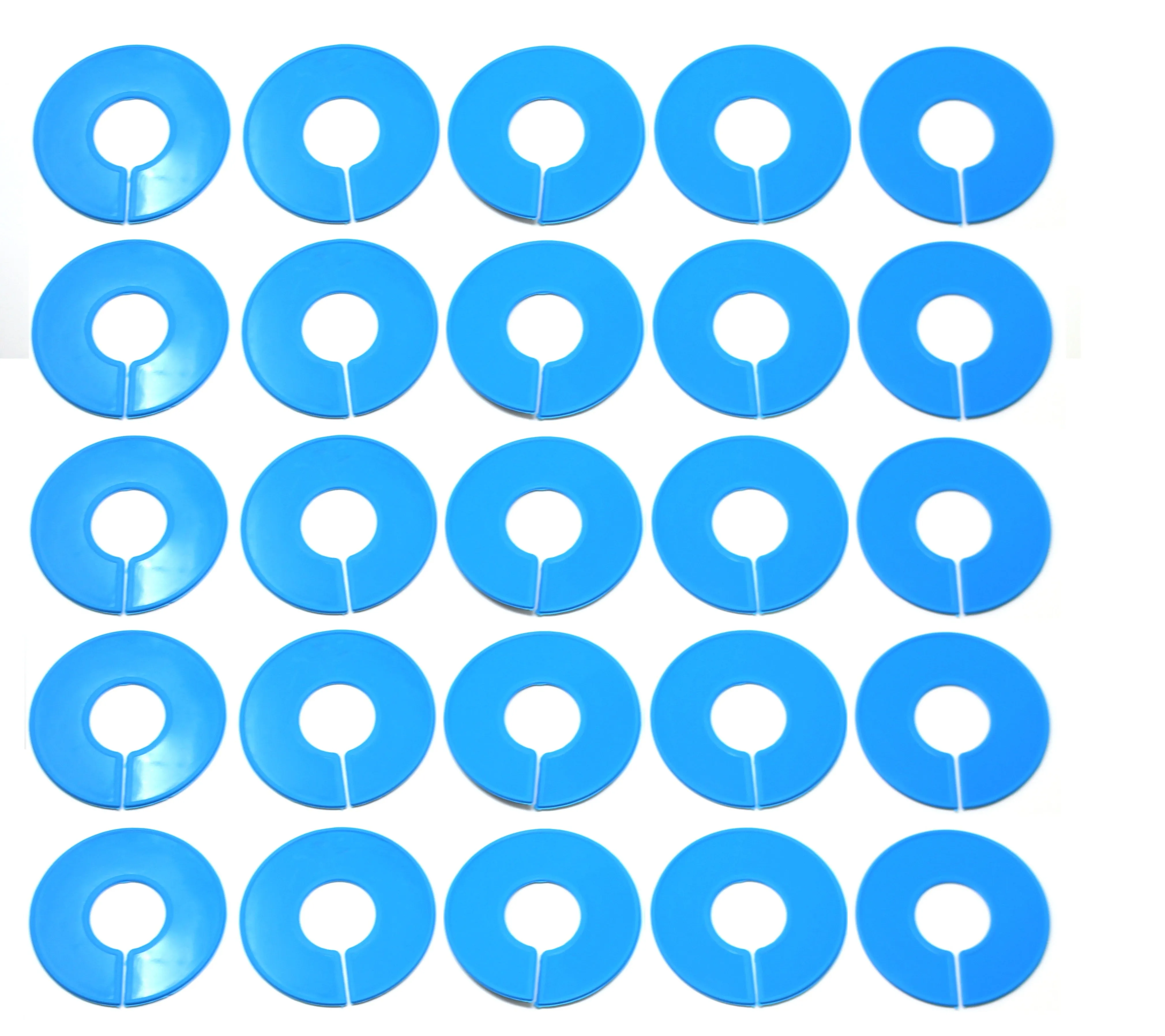 Blank Round Plastic Rack Dividers for round & square rods - Pick a Color / Pick a Quantity