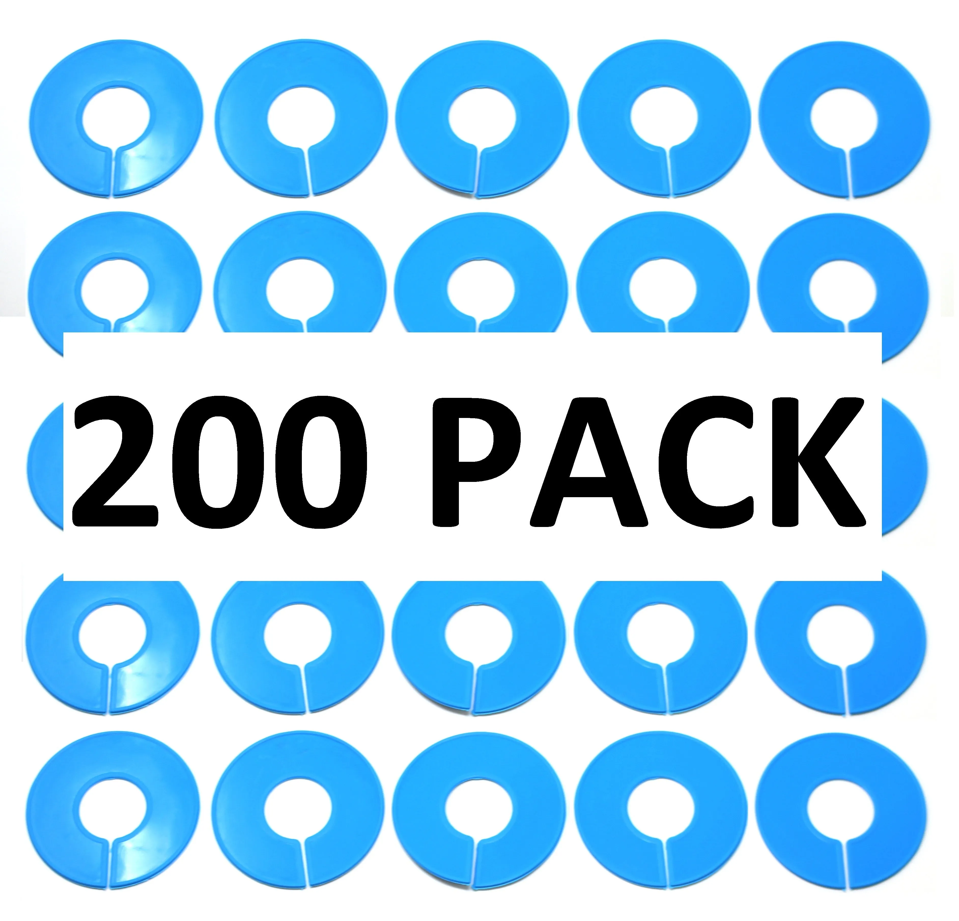 Blank Round Plastic Rack Dividers for round & square rods - Pick a Color / Pick a Quantity