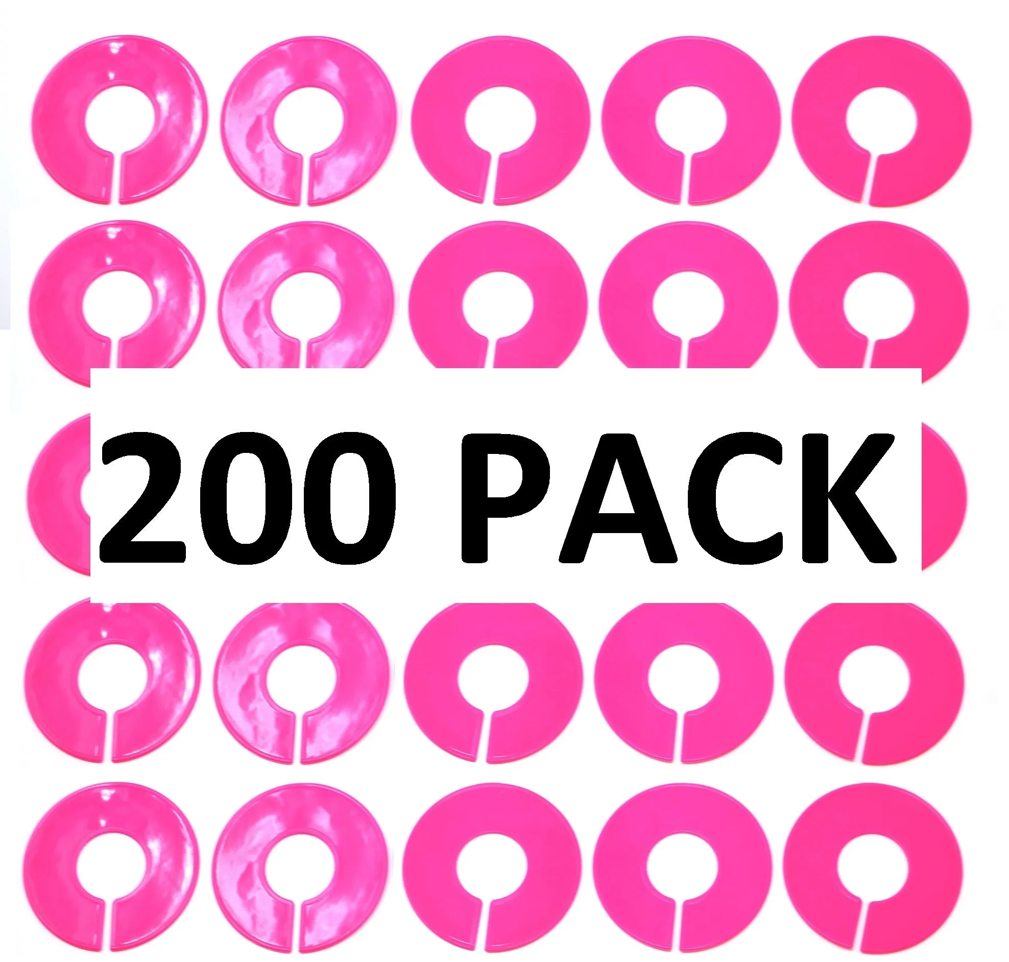 Blank Round Plastic Rack Dividers for round & square rods - Pick a Color / Pick a Quantity