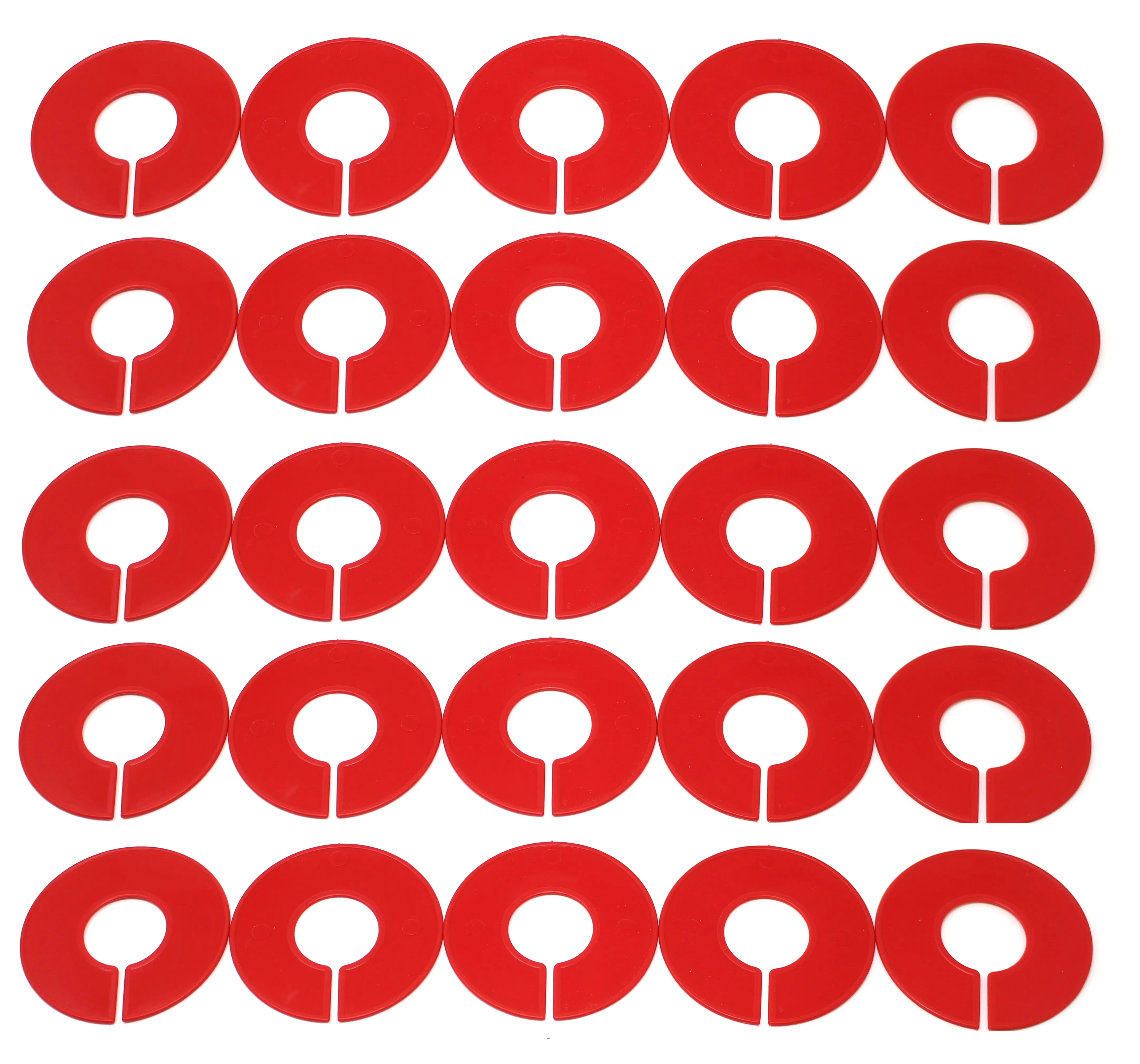 Blank Round Plastic Rack Dividers for round & square rods - Pick a Color / Pick a Quantity