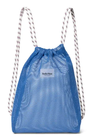 Blau Mesh Turnbeutel