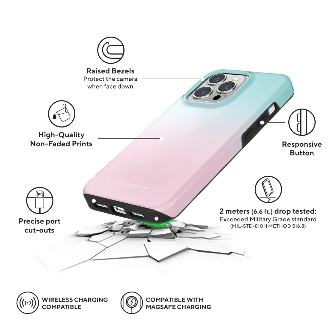 Blue Pink Pastel Custom - iPhone 13 Pro Case