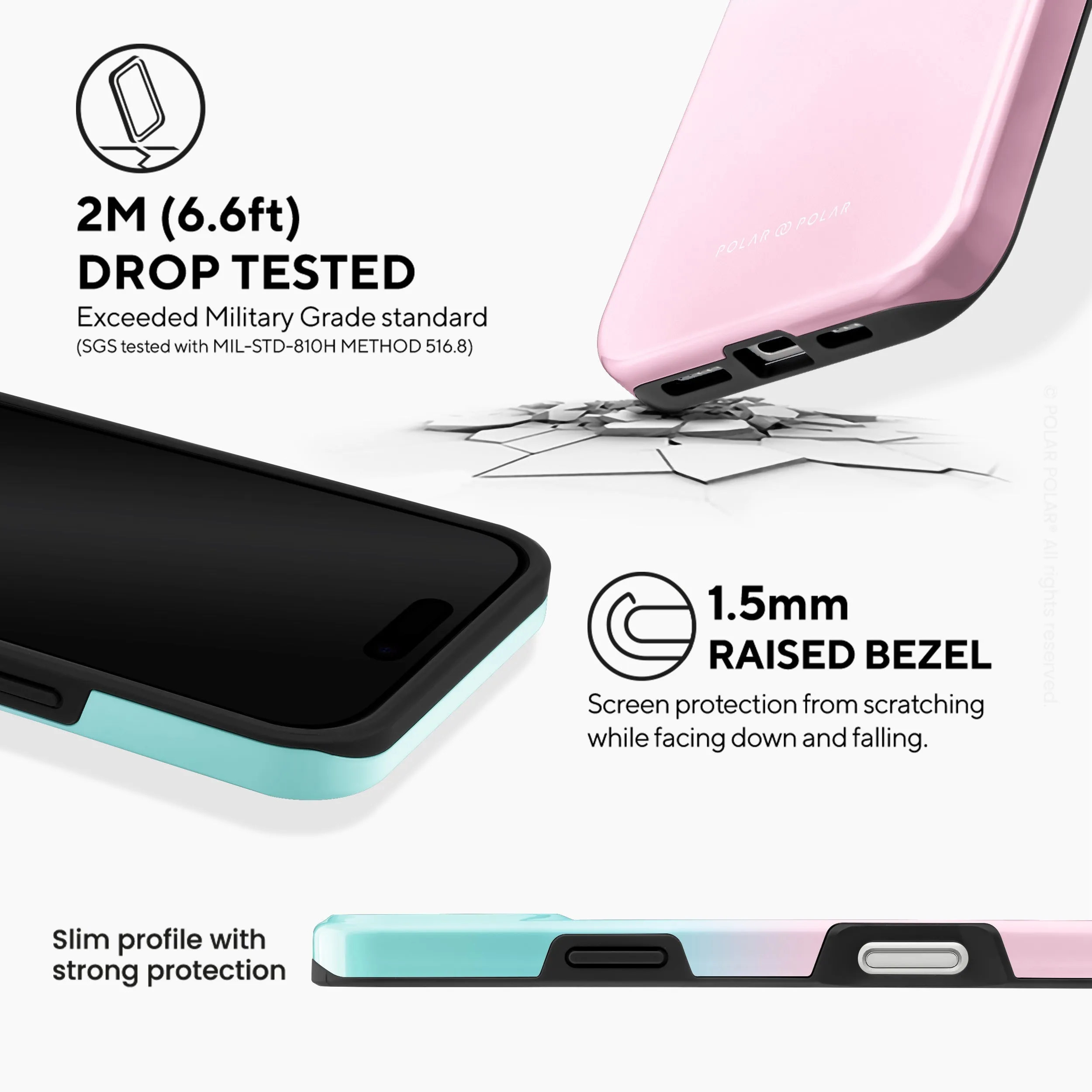 Blue Pink Pastel - iPhone 16 Plus Case