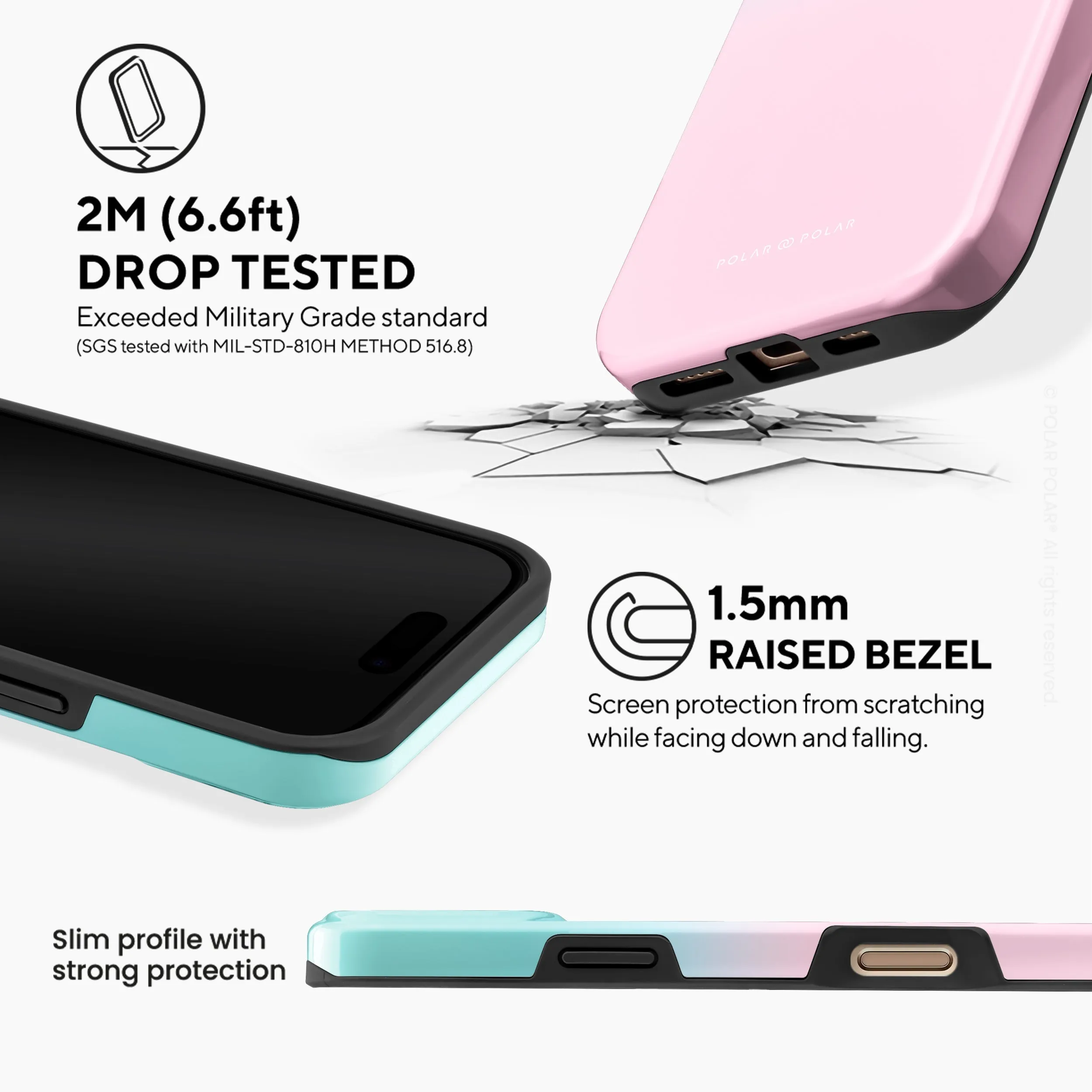 Blue Pink Pastel - iPhone 16 Pro Max Case