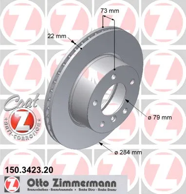 BMW Brake Disc Front Ventilated E87 34116764629 34116854996