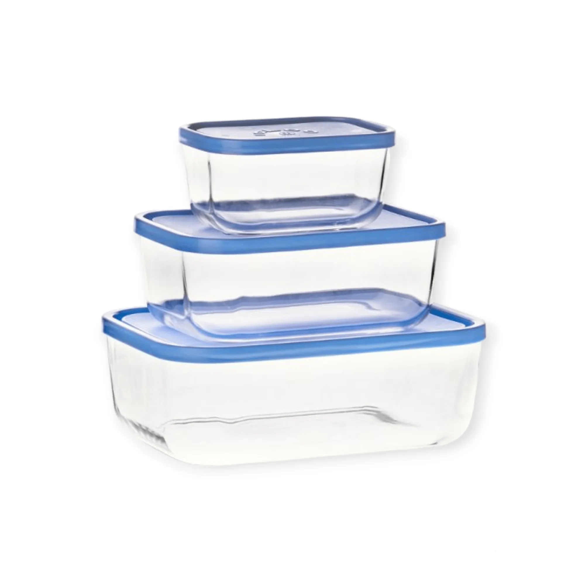 Borgonovo Igloo Rectangular Food Storage Containers, Set Of 3
