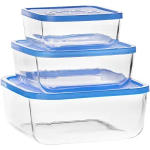Borgonovo Igloo Square Food Storage Containers, Set Of 3
