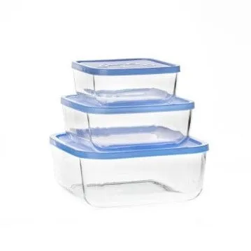 Borgonovo Igloo Square Food Storage Containers, Set Of 3
