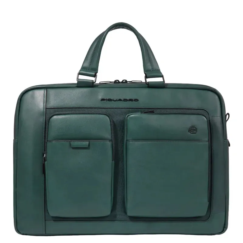 Borsa Piquadro Liko Porta PC 15,6'' e iPad®Pro 12,9'' Verde
