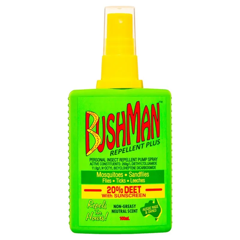 Bushman Plus UV Insect Repellent Pump Spray - 100mL