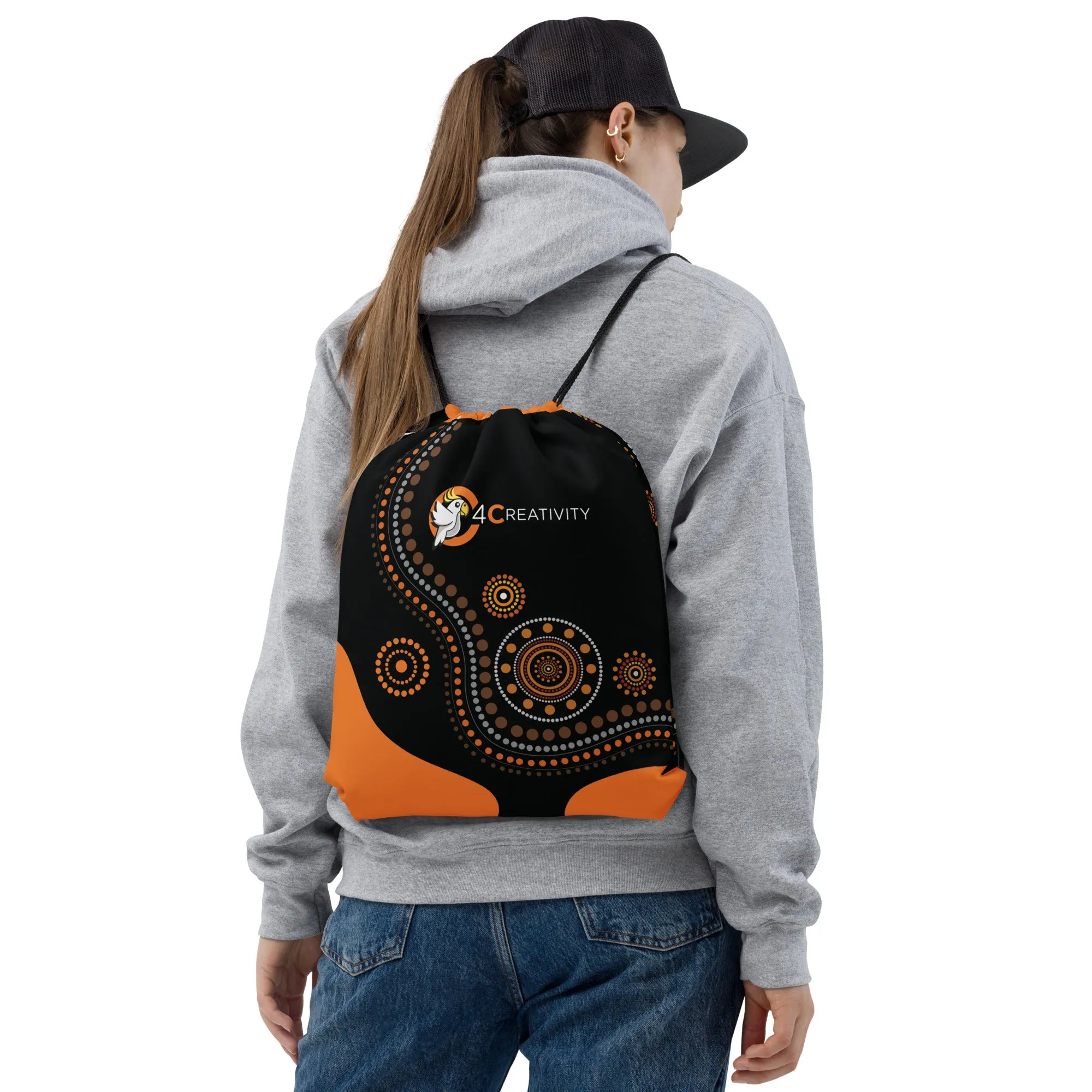 C4 Creativity Custom Drawstring Bag