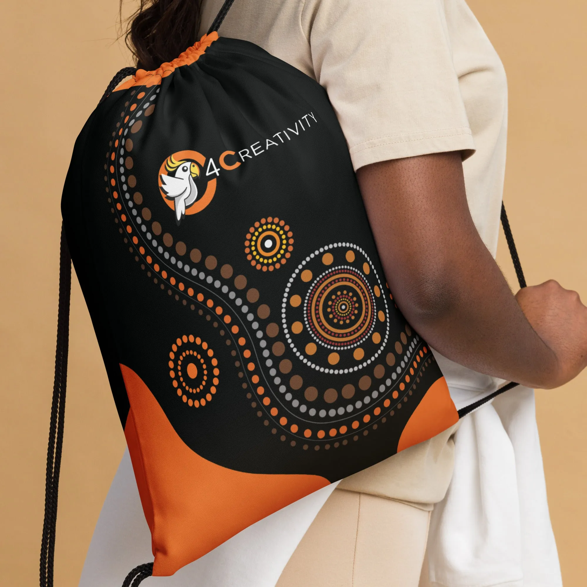 C4 Creativity Custom Drawstring Bag