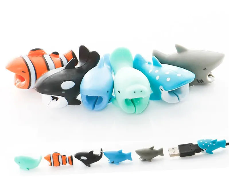 Cable Protector: Shark, Nemo, Orca, Whale Shark & Dolphin