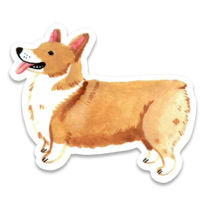 Cactus Club Corgi Sticker