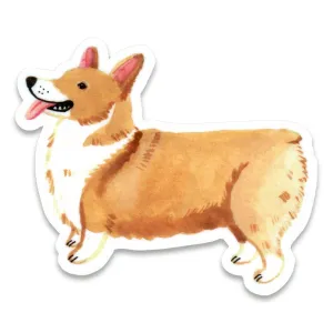 Cactus Club Corgi Sticker